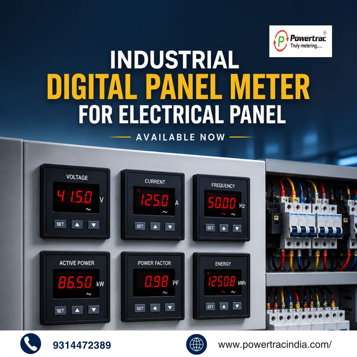 Industrial Digital Panel Meter for Electrical Panel Available Now
