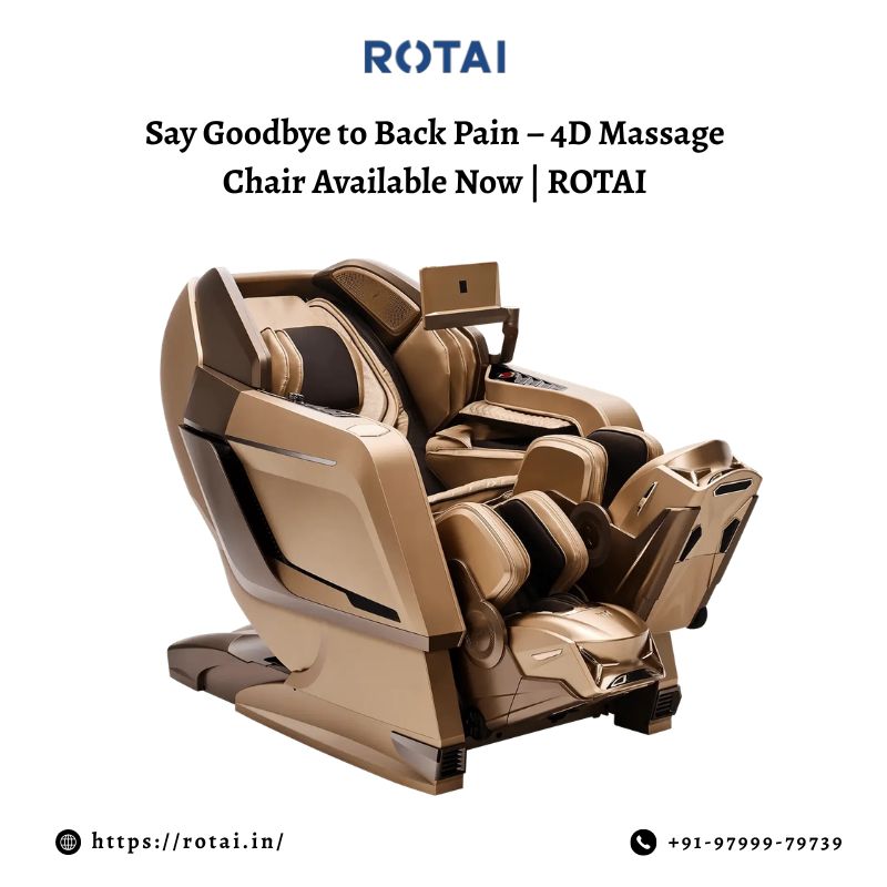 Smart 4D Massage Chair – Bluetooth, Heat Therapy, Auto Programs