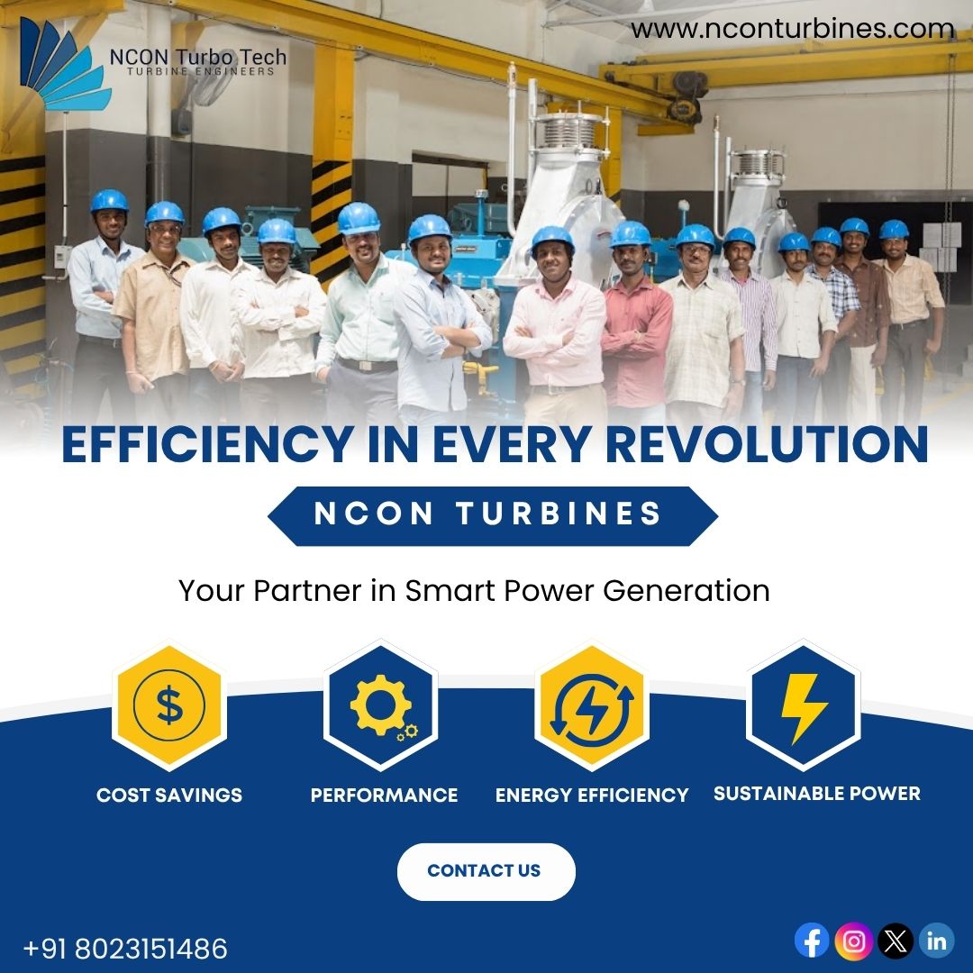 Boost Industrial Efficiency with Expert Steam Turbine Solutions|nconturbines.com