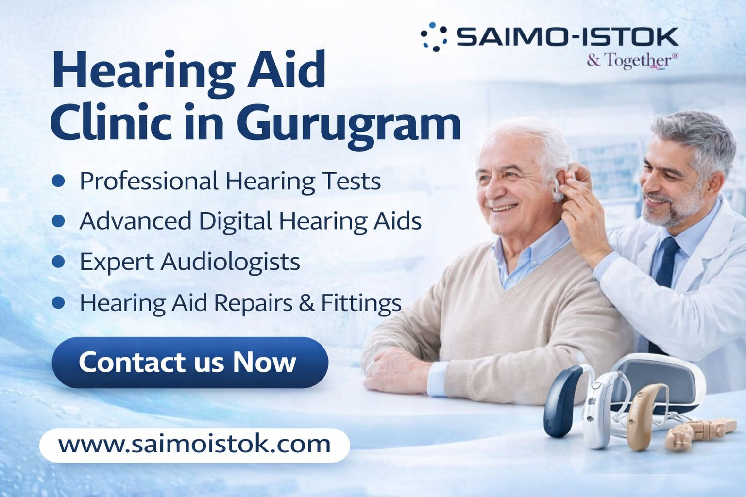 Hearing Aid Clinic in Gurugram – Advanced Hearing Solutions by SAIMO ISTOK