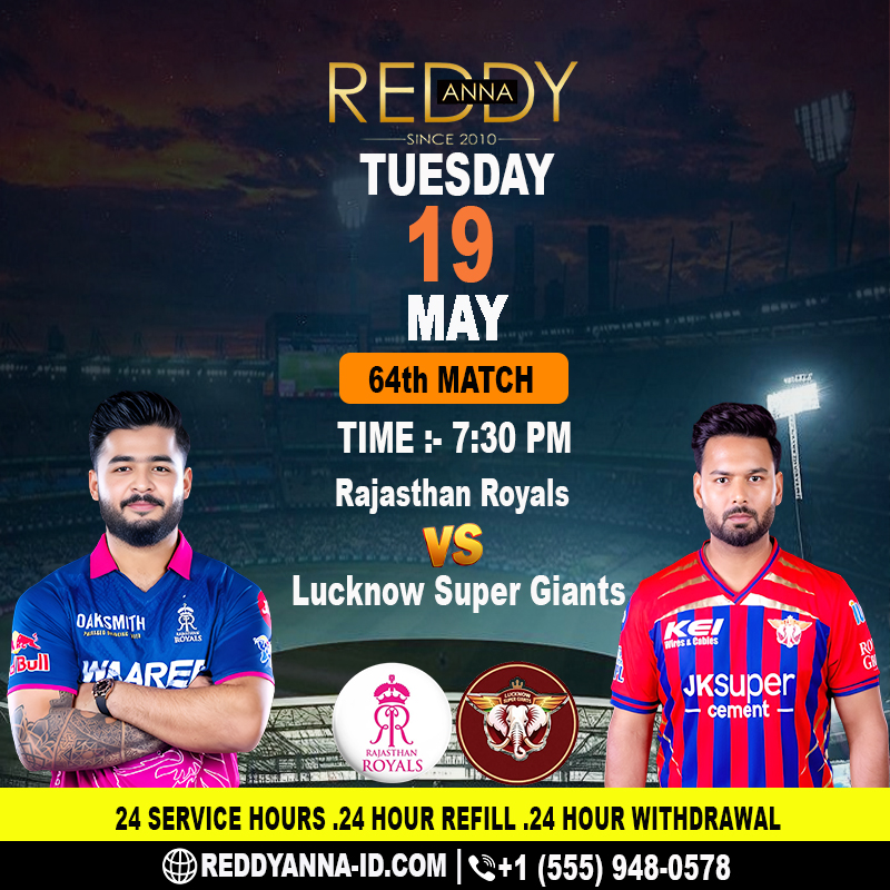 Reddy Anna ID – Fantasy Insights for RR vs LSG IPL 2026 Clash.