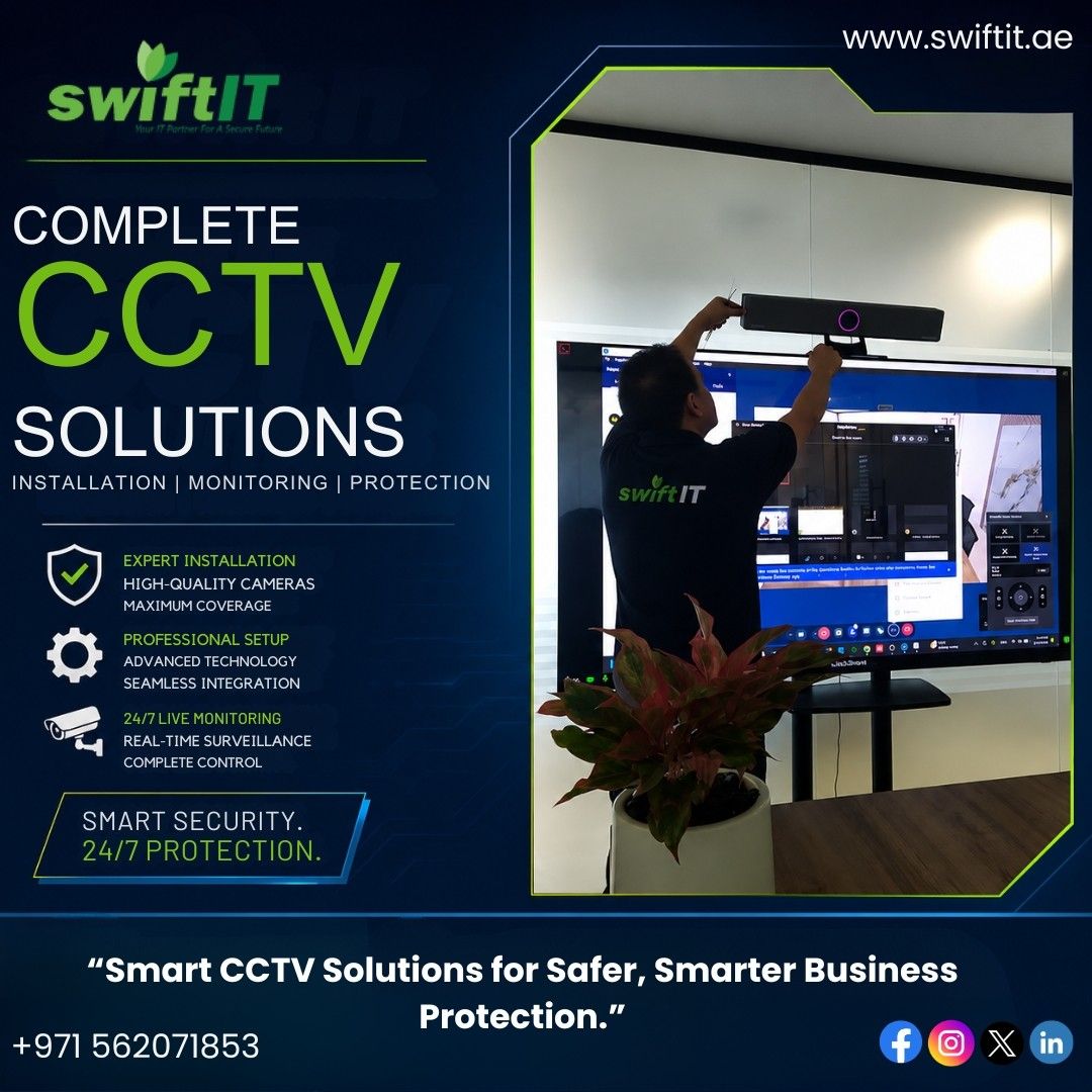 IT Maintenance & CCTV Security Solutions in Abu Dhabi - SwiftIT