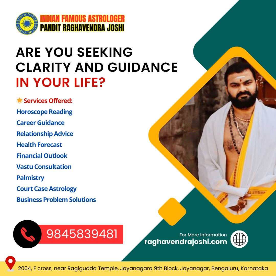 Raghavendra Joshi: The Best Astrologer in Basavanagudi with 30+ Years of Trusted Guidance
