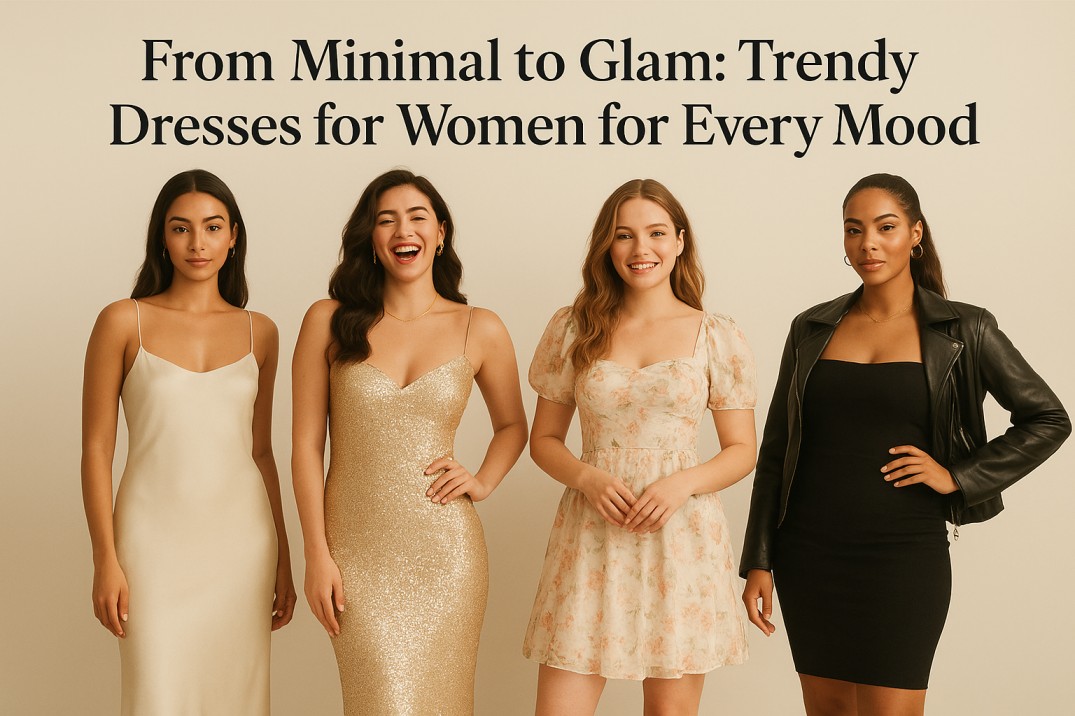 From Minimal to Glam: Trendy Dresses for Women for Every Mood