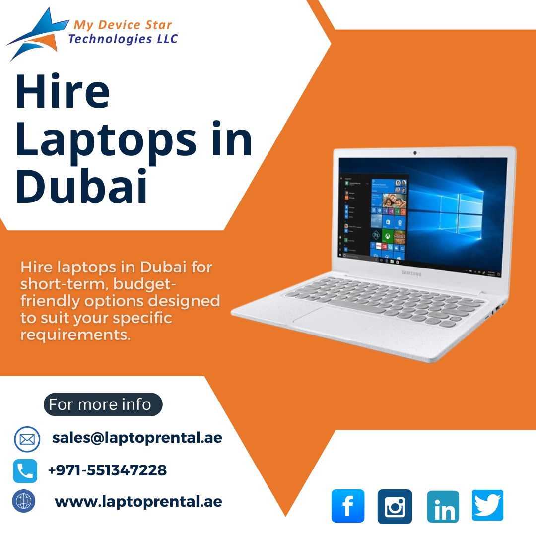 Quick & Easy Laptop Hire in Dubai – Same Day?
