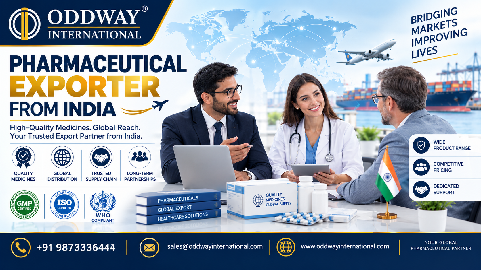 Pharmaceutical Exporter From India for USA Supply Availability - Oddway