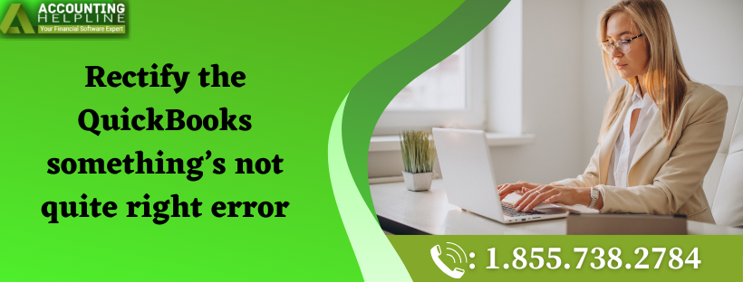 Expert Guide to Fix QuickBooks Something’s Not Quite Right Issue