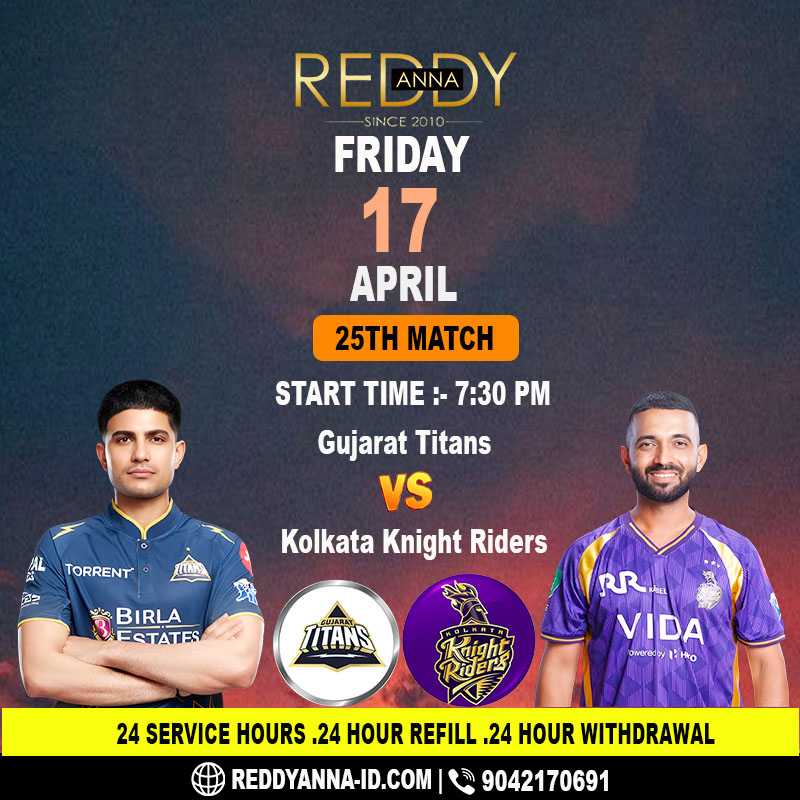 Reddy Anna Analysis: GT vs KKR Evening Clash