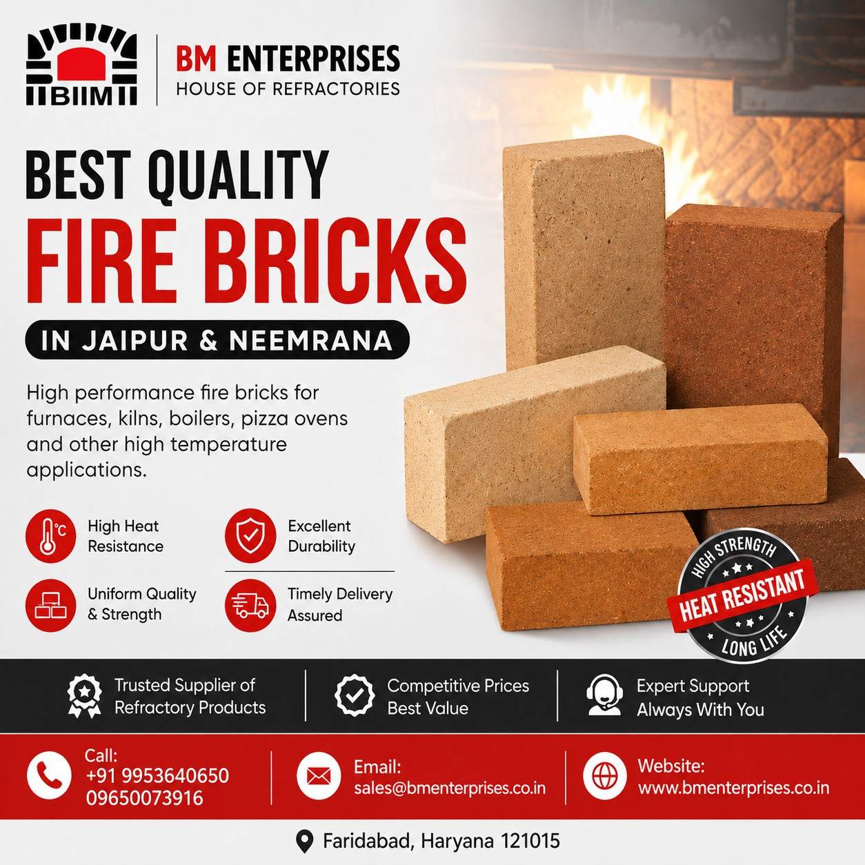 Best Supplier of Fire Bricks in Jaipur and Neemrana