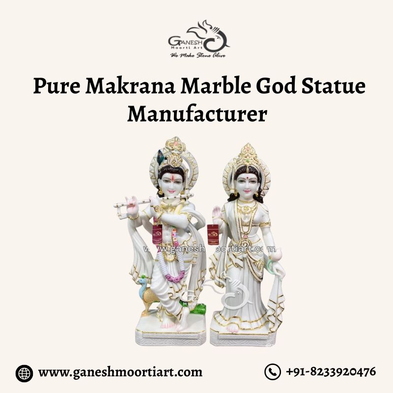 Pure Makrana Marble God Statue Manufacturer