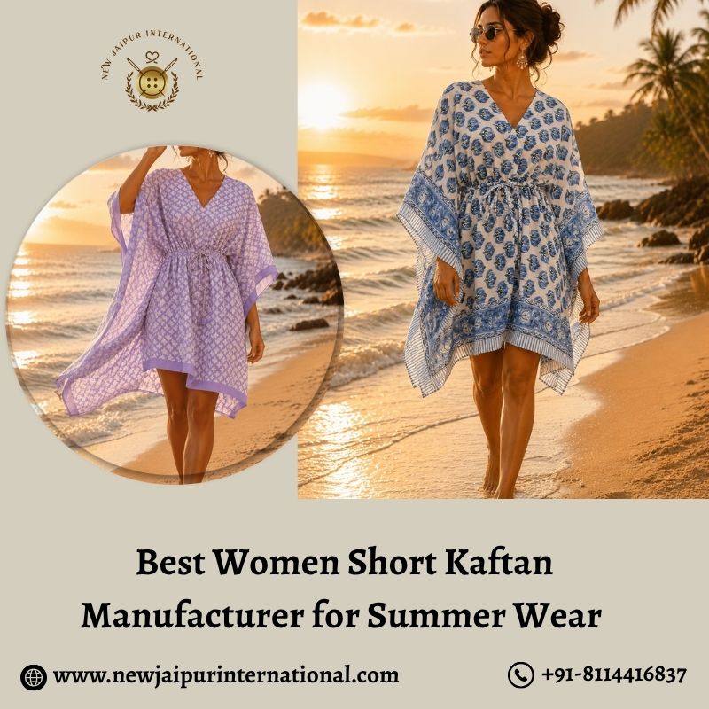 Best Women Short Kaftan Manufacturer for Summer Wear