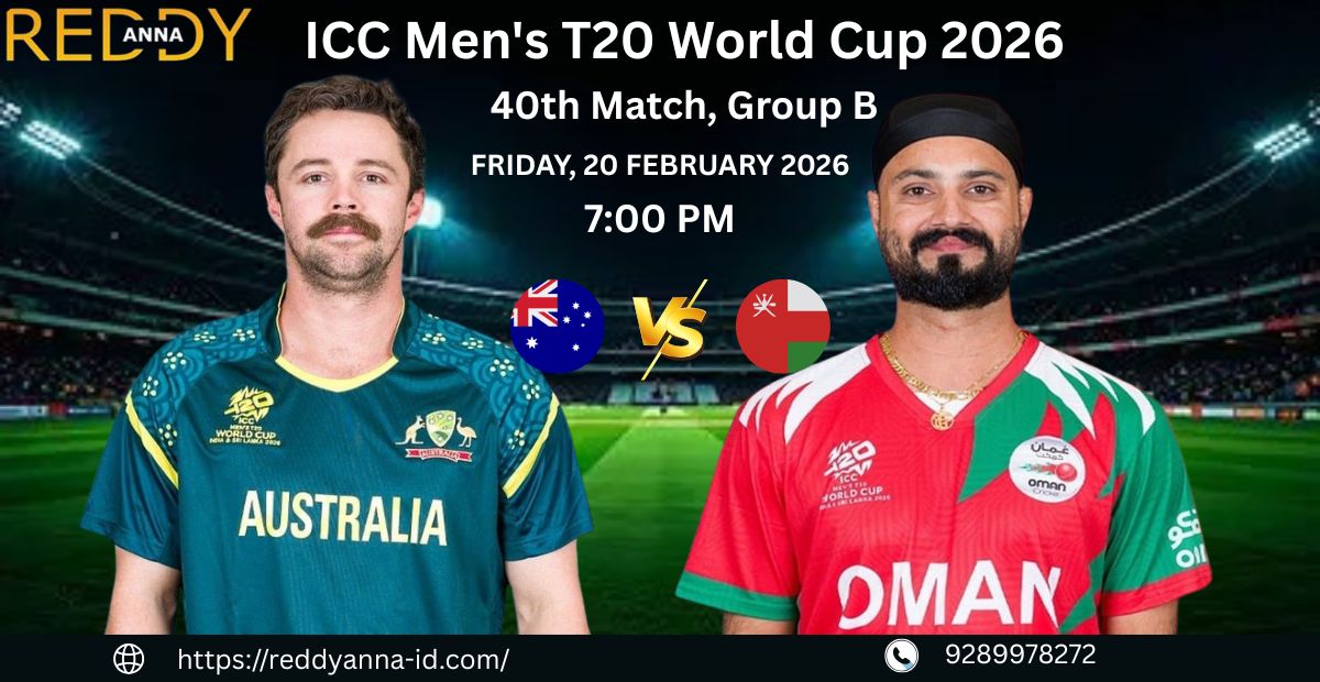 Reddy Anna – Australia vs Oman Group B Clash at Pallekele.