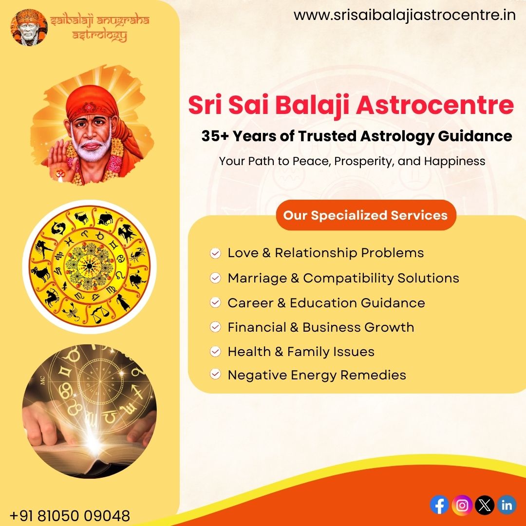 Expert Astrological Guidance by the Best Astrologer in Bangalore|srisaibalajiastrocentre.in