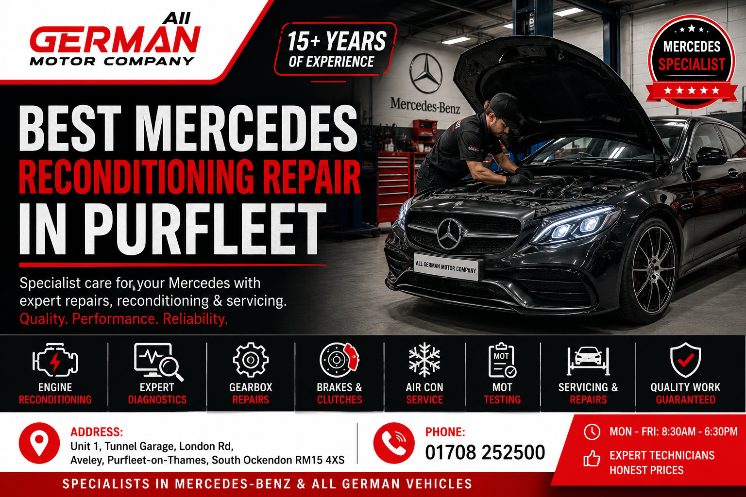 Best Mercedes Reconditioning Repair in Purfleet – Expert German Vehicle Specialists