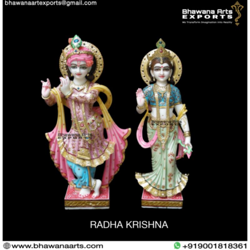 Buy Designer Radha Krishna Marble Murti for Gifting