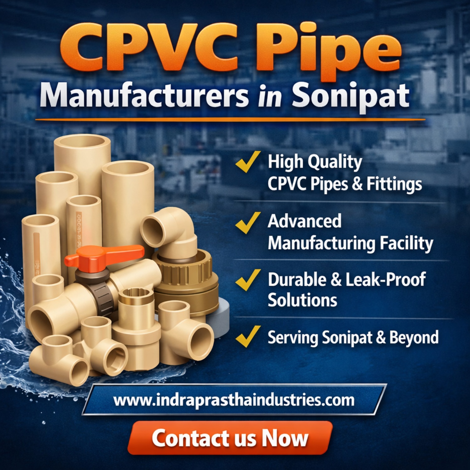 CPVC Pipe Manufacturers in Sonipat