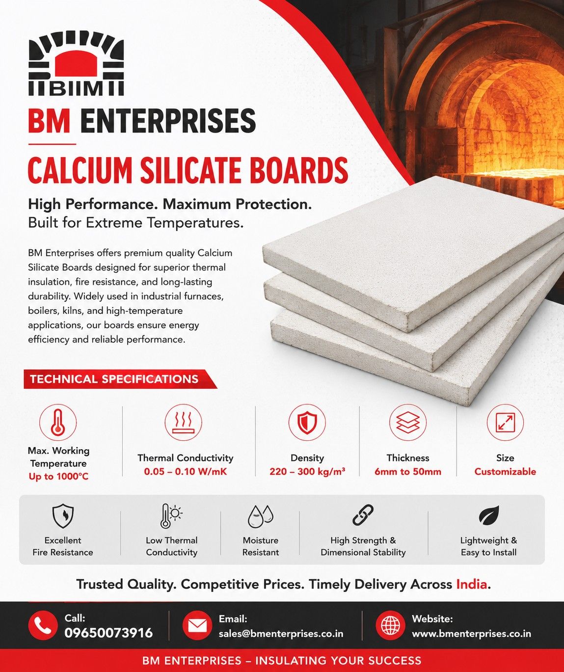 Best Quality Calcium Silicate Boards at Competitive Prices in India