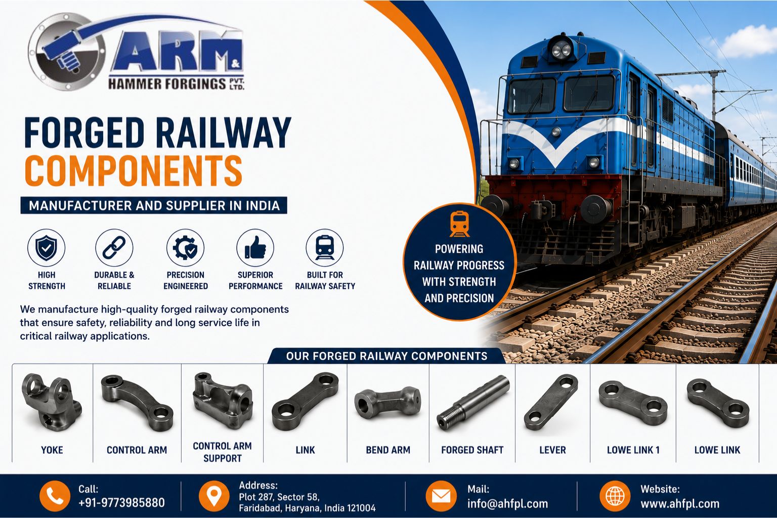 Leading Forged Railway Components Supplier in India